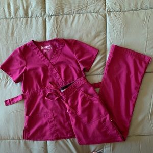 Wine Colored Grey’s Anatomy Scrub Set XS